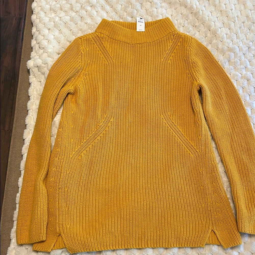 Talbots Mustard Knit Pullover